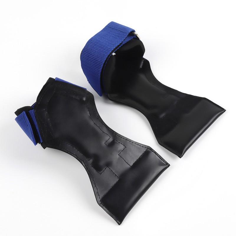 

Sports Fitness Pull-up Wrist Guard Rubber Anti-slip Weightlifting Booster Belt Adjustable Palm синій