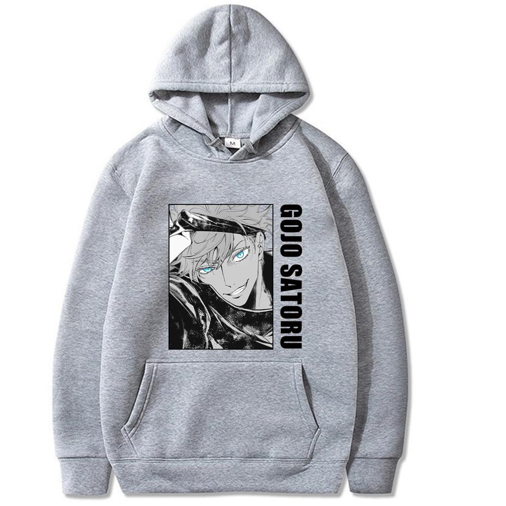 Jujutsu kaisen Satoru Gojo Megumi Fushiguro Tištěná pánská mikina Oblečení Vintage móda Ležérní Unisex Pulovry s dlouhým rukávem