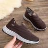 Men Fleece Lined Shoes Winter Snow Boots Cotton-padded Slip On Casual Warm Walking Fur Lined Sneakers House Shoes for Male Work Shoes