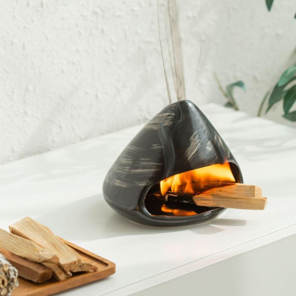 Holder Tray Incense Stick Stand Ceramic Sacred Wood  Holder  for Relaxation Yoga Meditation