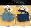 Versatile Denim Crossbody Shoulder Bag - Large Capacity Handbag for Casual or Commute