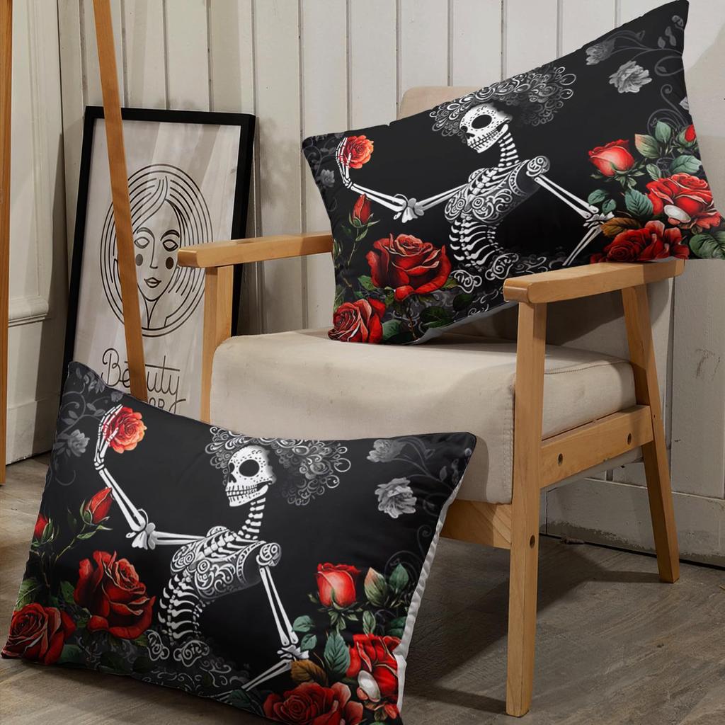 Personalisierte Totenkopfmuster Bettmütze Dreiteilig Digitaldruck Bettmütze Bettwäscheset Erwachsene Kinder