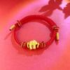 Instant Wealth Red String Bracelet - Year of the Horse, Light Luxury Zodiac Charm for Couples, Unisex Chinese Style Luck Bracelet