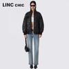 Jinyujie Damen Leichte Cropped Daunenjacke