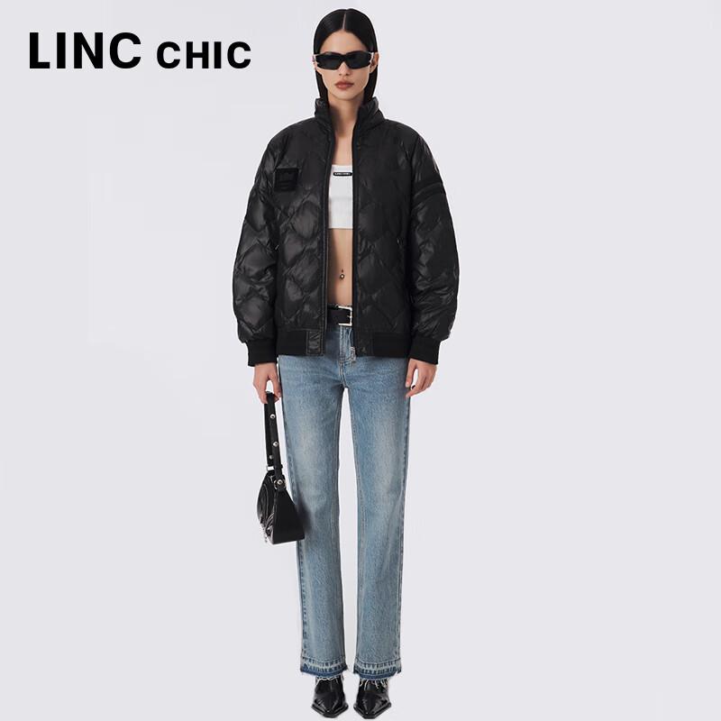 Jinyujie Damen Leichte Cropped Daunenjacke