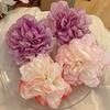 Women Hairpin Artificial Peony Flower Decor Anti-slip Teeth Hair Pin Large Size Holiday Hair Clip Hair Accessories