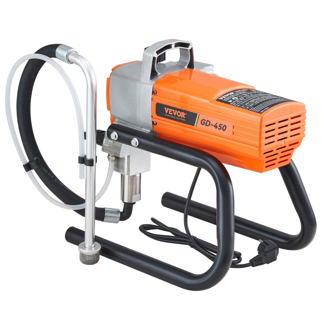 VEVOR Pro Airless Wall Paint Sprayer, 1800W Electric Sprayer Gun Kit