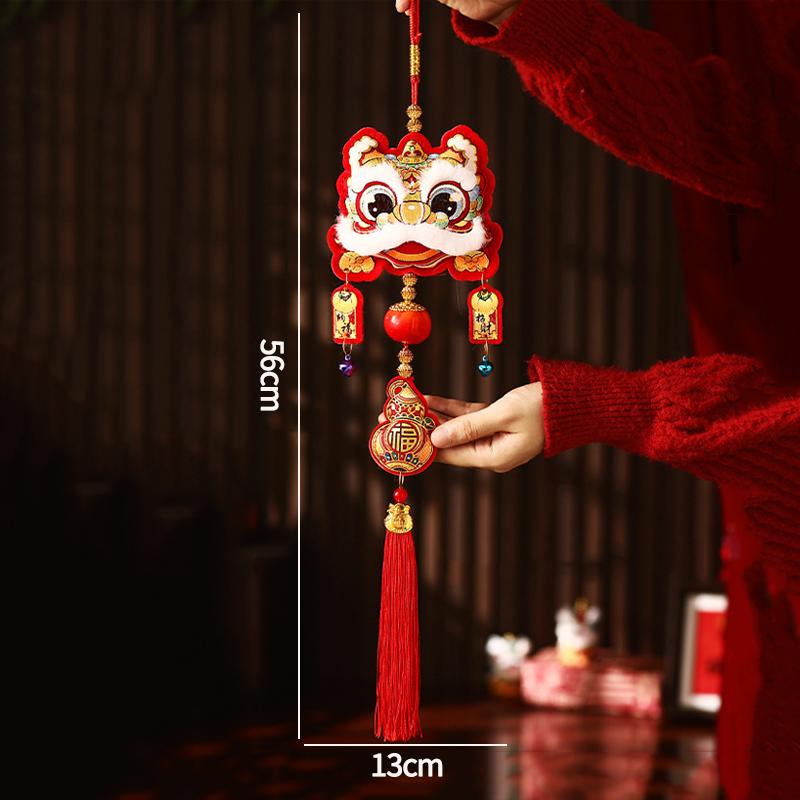 Horse Year Pendant With Tassel  Chinese New Year Hanging Decoration  Spring Festival Cute Horse Hanging Ornament