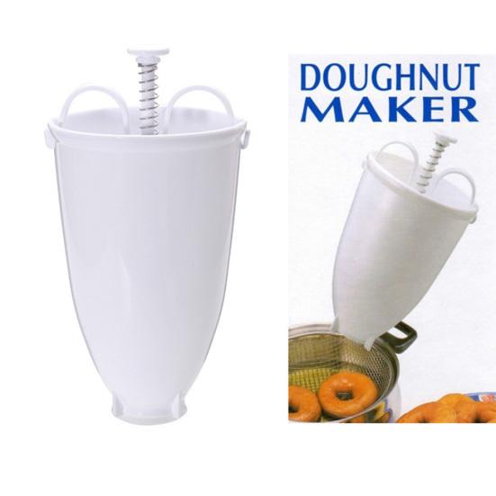 Portable Plastic Donut Maker Dispenser Doughnut Mold DIY Kitchen Baking Tool