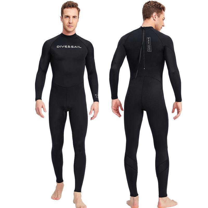 DIVE&SAIL Men's Quick-Dry One-Piece Snorkeling & Surfing Lycra Wetsuit