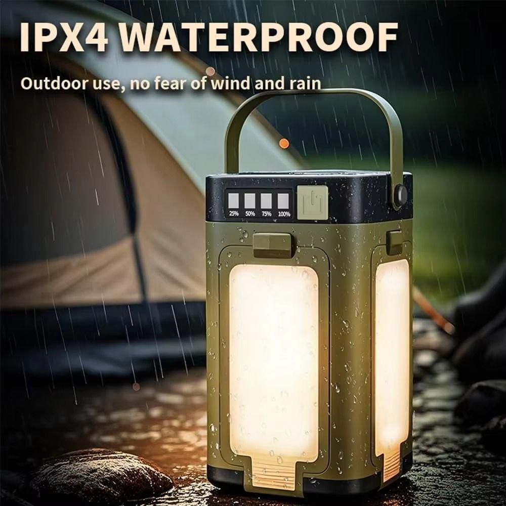 Multifunctional Camping Lantern 4-Leaf Foldable Rechargeable Lantern Emergency Light Camping