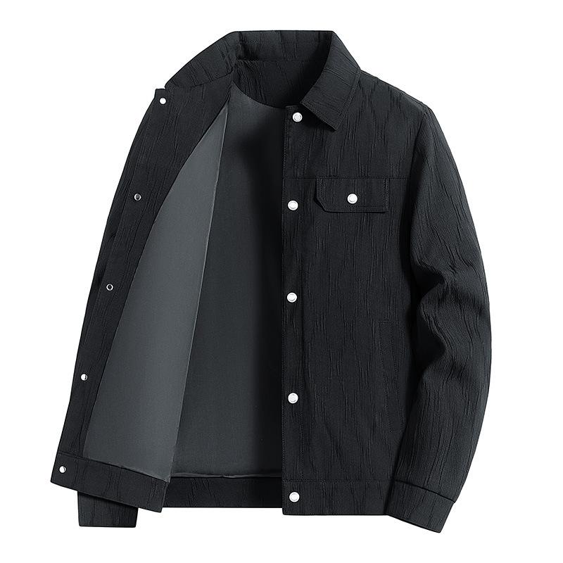 

Весенне-осенние куртки для мужских новых повседневных приталенных рабочих лацканов, универсальные куртки-топы, ветрозащитные 5XL