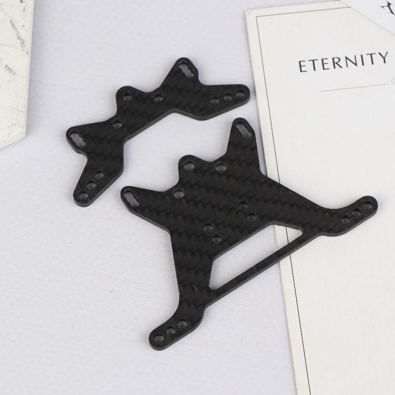 1Set Karbon-Dämpferstrebe Vorne Hinten Für Tamiya Tt-02B 1/10 RC Auto Chassis Teile RC Auto Ersatz Front-Dämpferstrebe