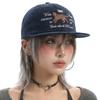 Four Seasons Niche Retro Alphabet Fun Baseball Cap Men'S And Women'S Shade Flat Eaves Personalized Outdoor Cap