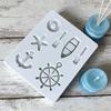 WTEMPO 2pcs Ocean Themed Silicone Molds Set DIY Epoxy Resin Molds Clay Gifts Wax Crafts Making Molds