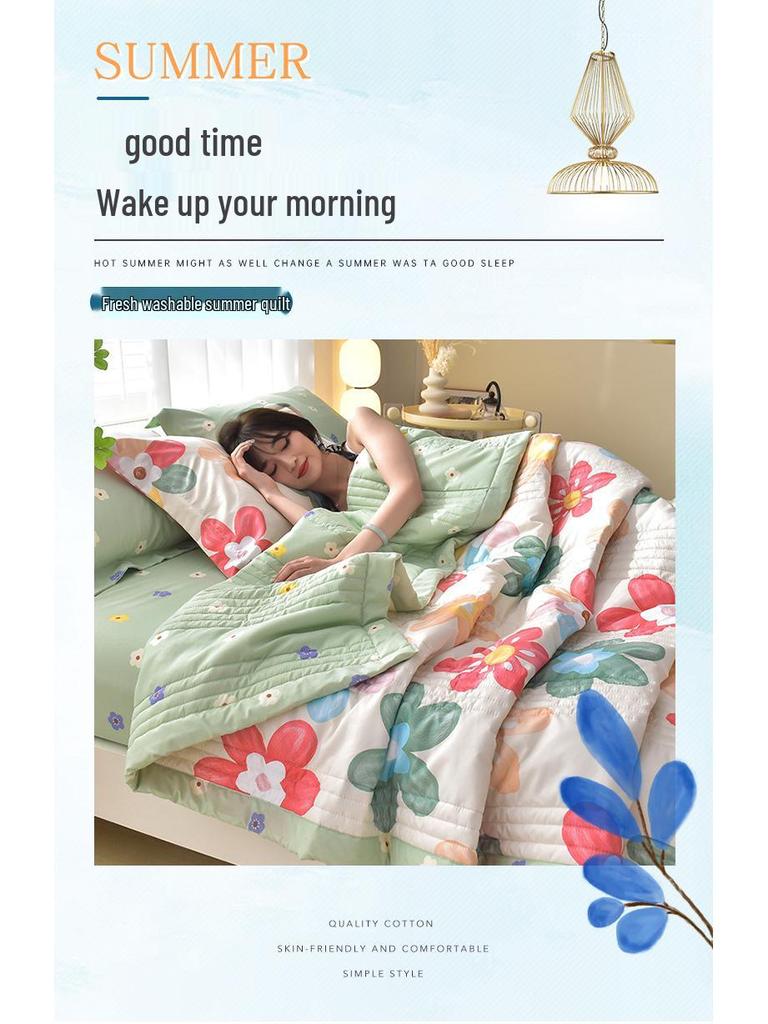 Washable Summer Air Conditioning Quilt: Thin, Lightweight, and Ideal for Dorms