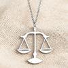 Stainless Steel Necklaces Mythology Libra Prayer Baptism Pendant Bohemian Choker Female Chain Necklace For Women Jewelry Gifts