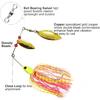 Spinner Baits Fishing Lures Kit, Hard Metal Buzz Bait Jigs Colorado Willow Leaf Spinnerbait Blades Swimbaits Fishing Tackle Spinner Bait for Bass