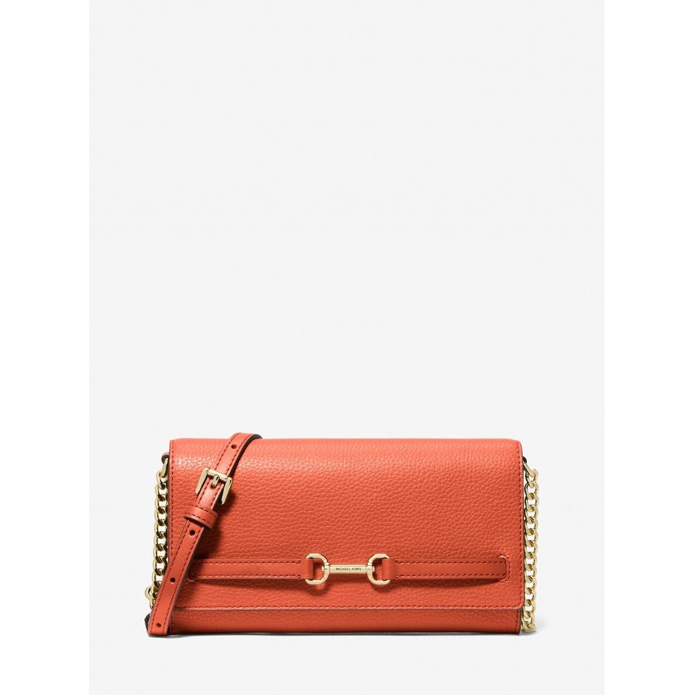 

Michael Kors Carson Pebble Leather Convertible Crossbody Large 35s5g2zc7l2675 Red Clay F