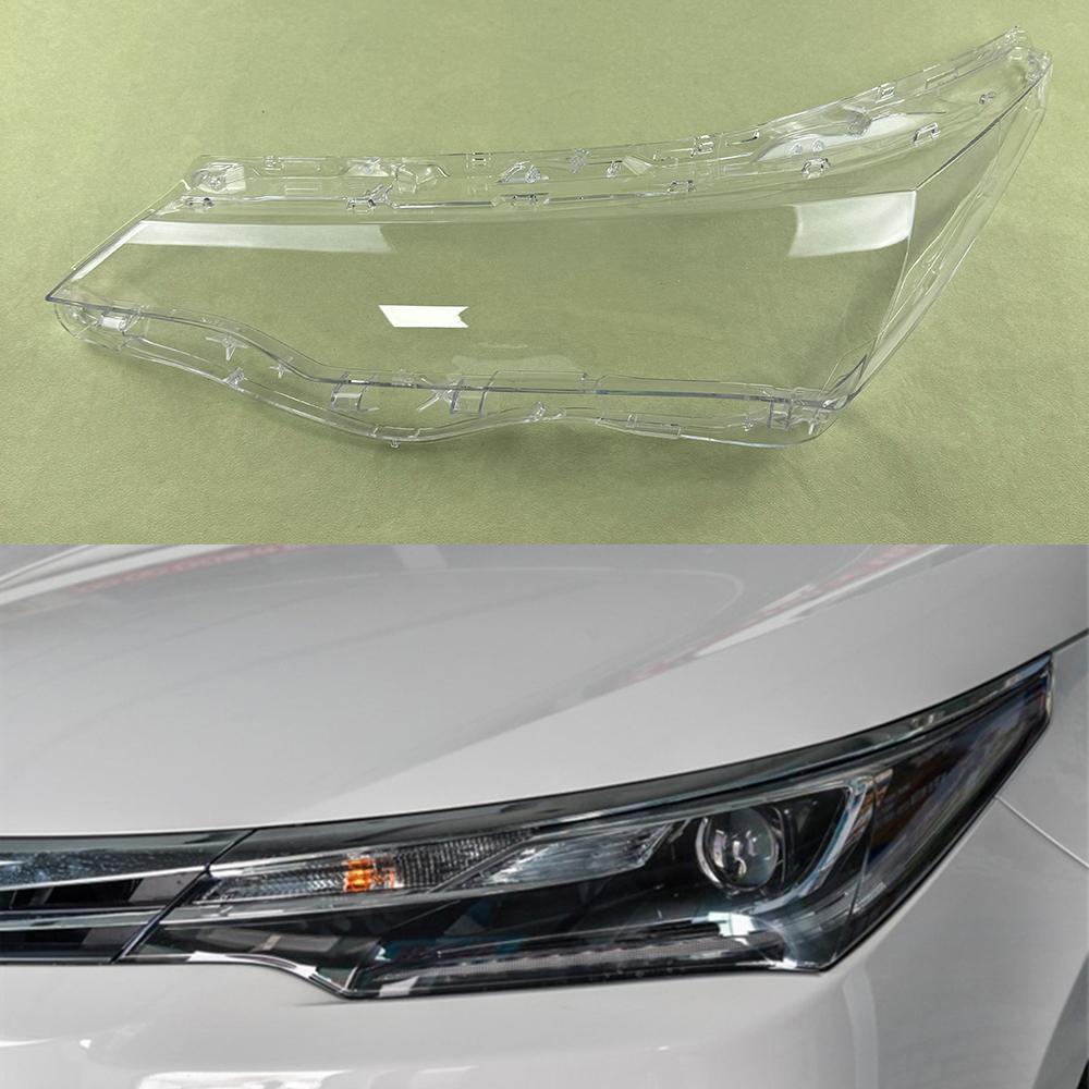 

Car Accessories Headlight Housing Shell Lamp Shade For Toyota Corolla 2017 2018 High Lens Transparent Headlamp Cover Plexiglass High Left