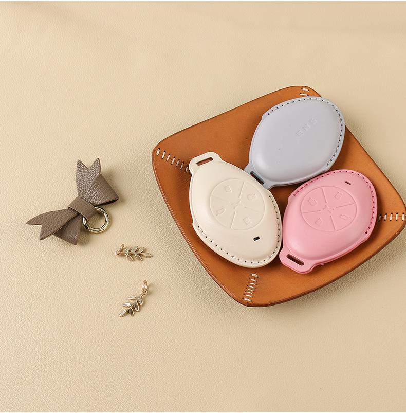 Women's Genuine Leather Bow Key Case for Xiaopeng P7 G9/G3i/P5 2022