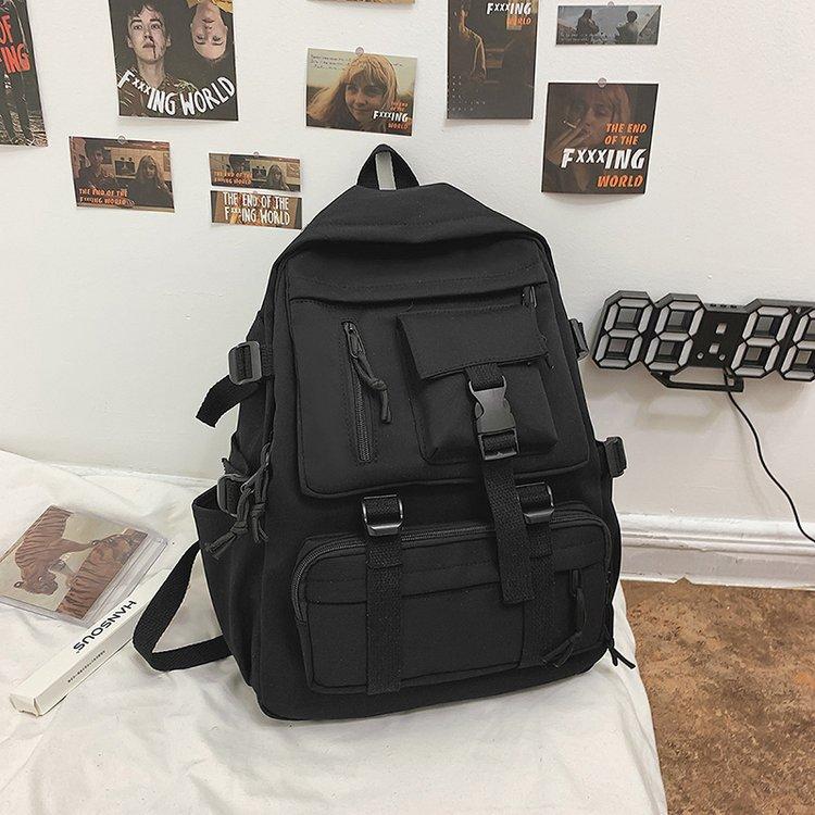 Schoolbag Korean version Japanese ins girl Harajuku harbor style retro casual versatile large-capacity schoolbag junior high school backpack