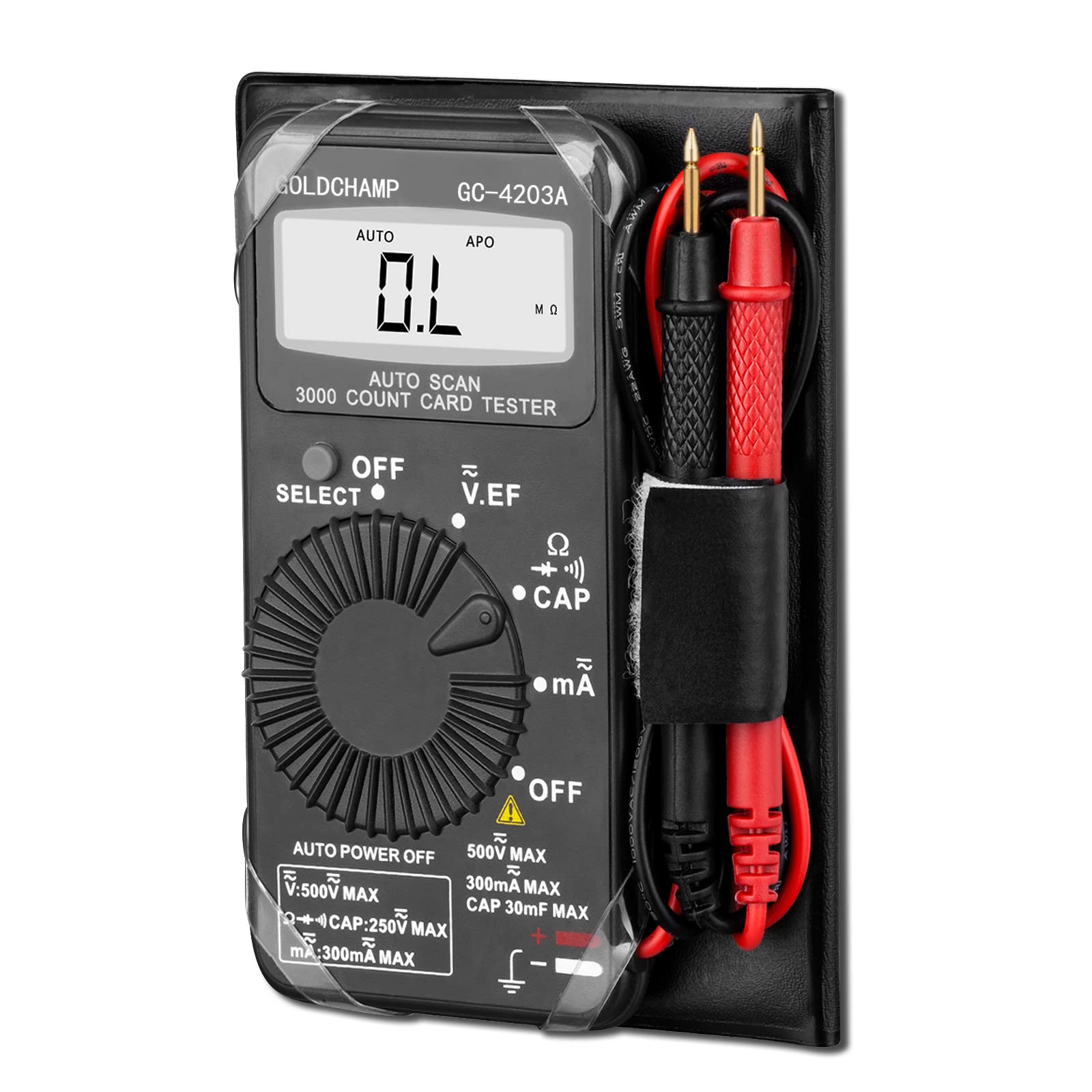 

GOLDCHAMP Компактний Мультиметр для і Діод Цифровий Провідність РК-дисплей Поле та Автоматичний Популярний Цифровий Включає Японську Інструкцію Напруга,