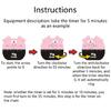 Pig Shaped Kitchen Mechanical Timer 60-Minute Countdown Reminder Easy to use