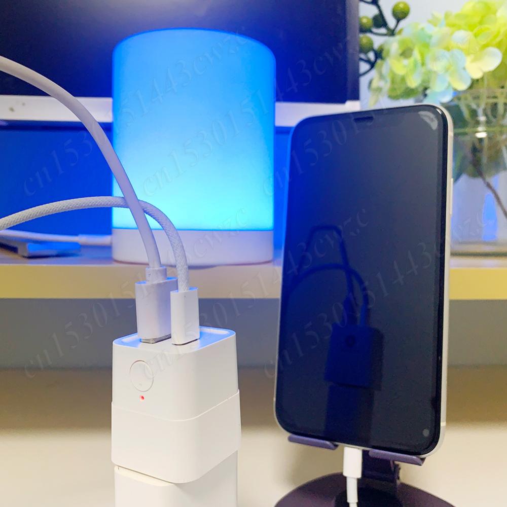 WiFi Mini USB Power Adaptor Charger Plug Timing USB/Type C Smart WiFi Adapter Voice Control Works with Alexa & Google Home