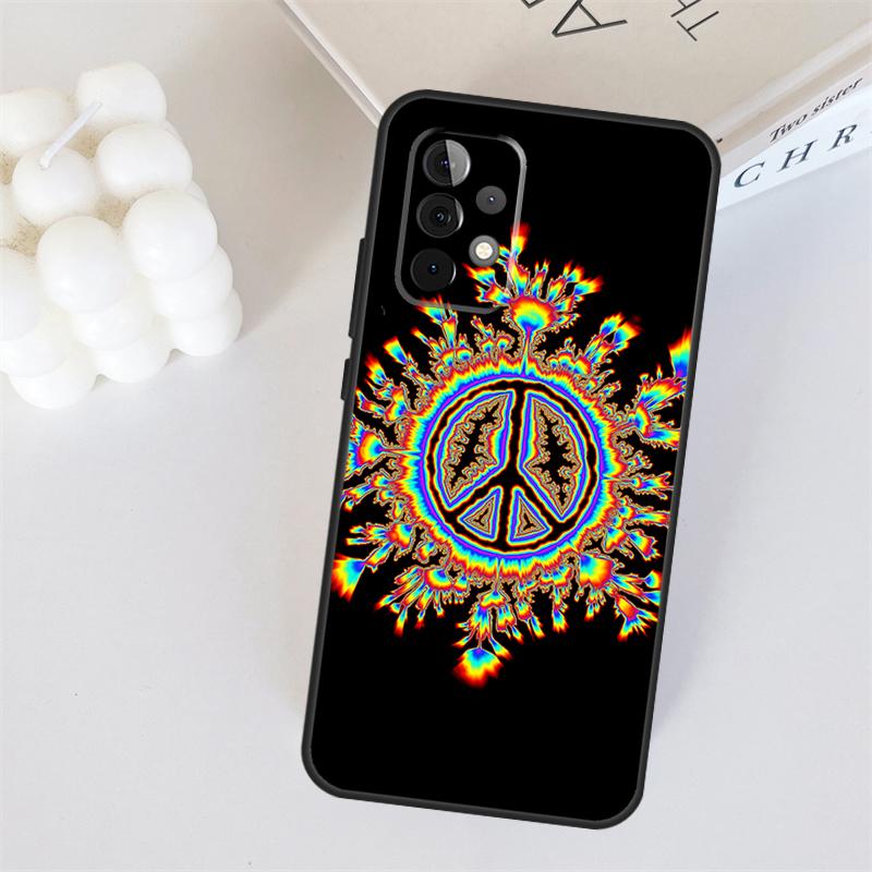 Psychedelic Art Peace For Samsung Galaxy A55 A35 A15 A36 A56 A26 A16 A22 A32 A52 A54 A34 A53 A33 A13 A06 A05 Case