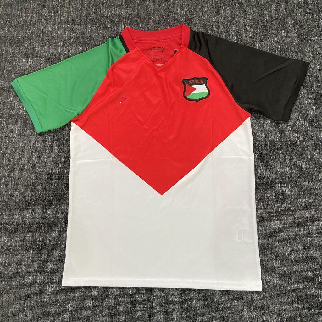 Retro Arabisch Fan Voetbalshirt Palestina - Pakistan Editie