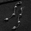 Skeleton Drop Earrings Portable Tassels Goth Festival Jewelry for Women