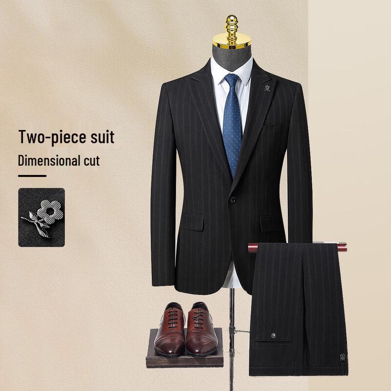

MONTAGUT Men s Spring Autumn Business Suit & Trousers Set XL (52)