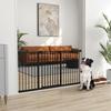 Adjustable Safety Gate W/ Three Extensions, Four Adjustable Screws, Black