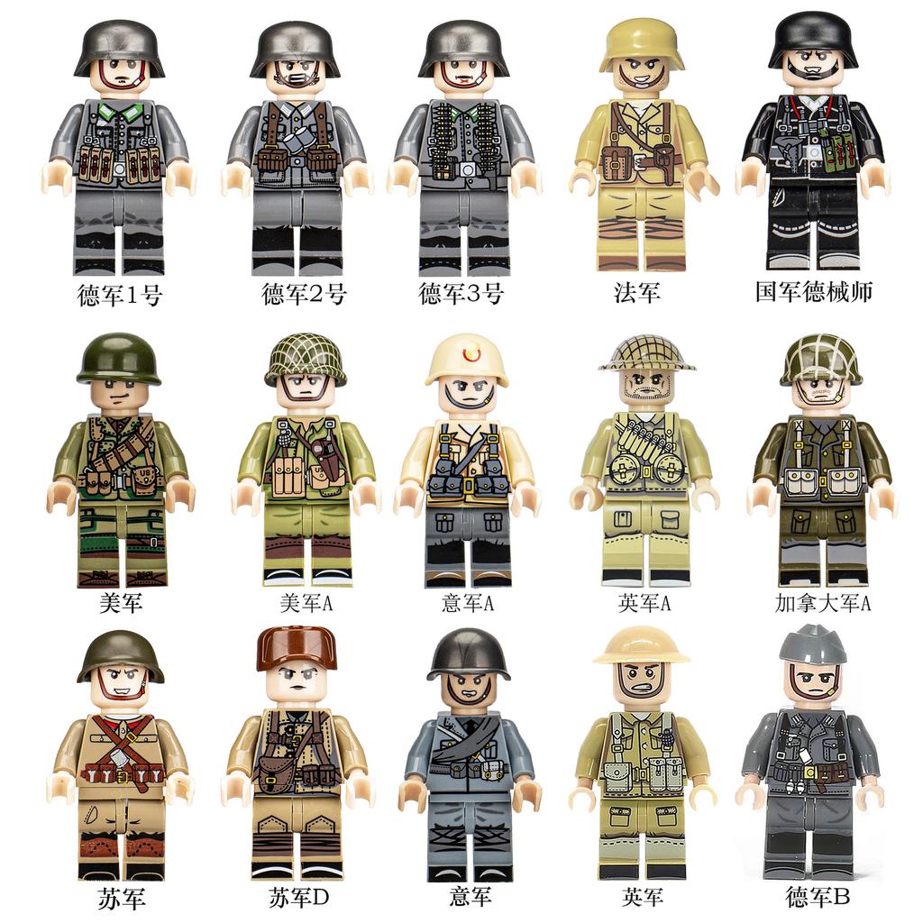 Military Building Block Children'S Toy Doll Collection Series Building Block Assembly