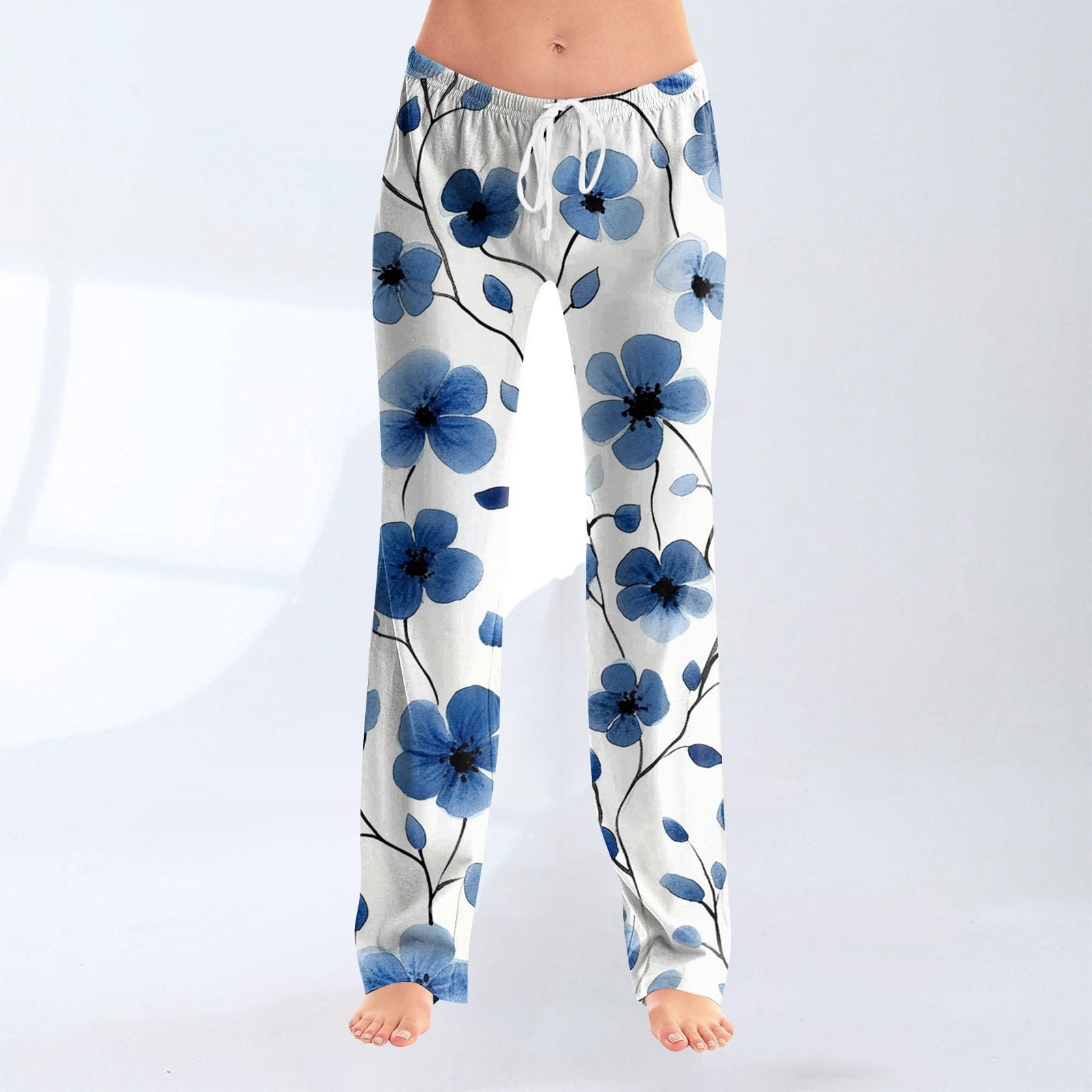 

Женские модные свободные повседневные брюки с принтом банта XXXL