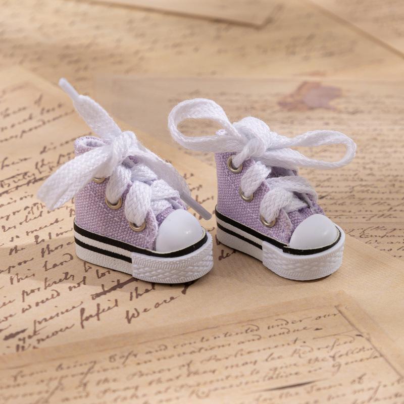 Small Canvas BJD Doll Shoes 3.5CM - Finger Dance Accessories