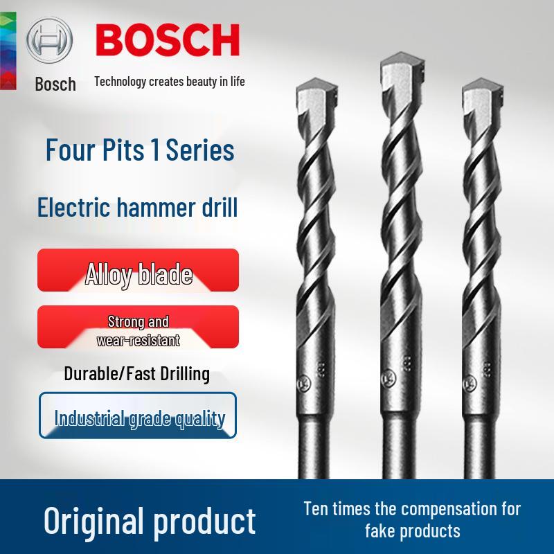 

Bosch 1 Series Hammer Drill Bit with Round Shank, two-flute and four-flute options. 5.5-50-110