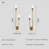 Modern Led Wall Lamps Bedroom Bedside Interior Wall Light Living Room Background Wall Corridor Gold Wall Sconce Indoor  Lighting