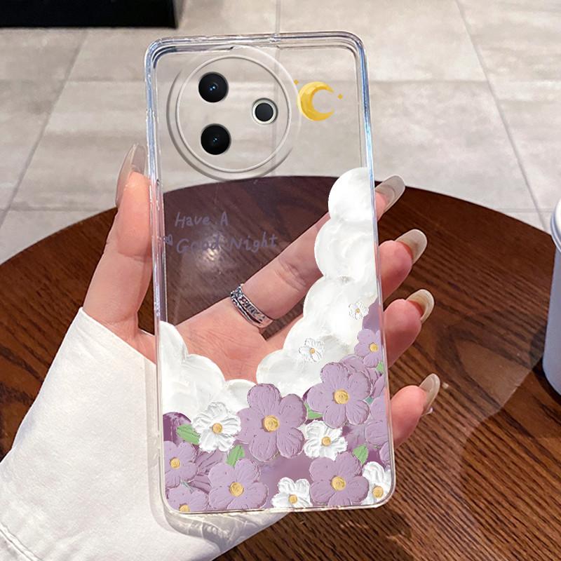 Jelly Casing For Vivo Y39 5G V2443 V2436 Clear Silicone Soft TPU Back Cover Cute Cat Rabbit Heart Phone Case
