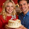 Digital Birthday Cake Candles Number Candlestick Free Combination Reusable for Celebration Kids Adults Party Cake Top Decor Prop