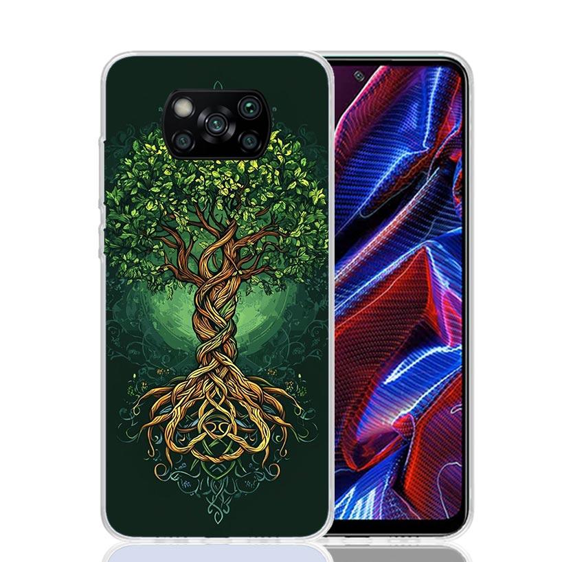 Tree of Life Space Phone Case For Xiaomi Poco F7 Ultra X7 X6 Pro X5 Redmi 15 15C 13 13C 12 12C 10 10A 10C 9 9A 9C 9T Shell Poco