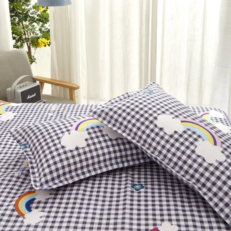 2PC Polyester Kissenbezug Bequemer Kissenbezug für Bett Kissenbezüge mit Blumendruck 48x74cm Kissenbezug Dekoration Zuhause