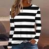 Summer Fashion Women's Casual Long-sleeved Printed T-shirt Top