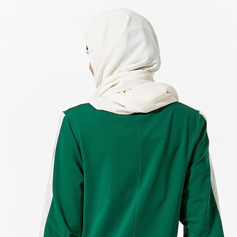 

Бежевый тюрбан женский головной убор головной платок этнический монохромный длинный марлевый платок