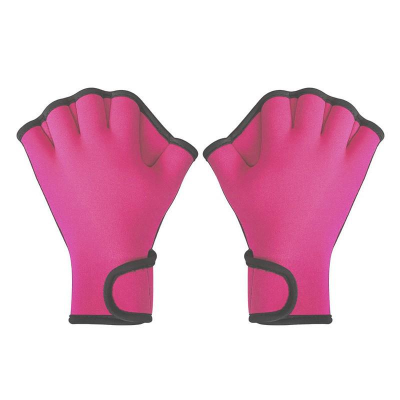 Neoprene Rubber Hand Fins Swimming Gloves Duck Feet Paddles