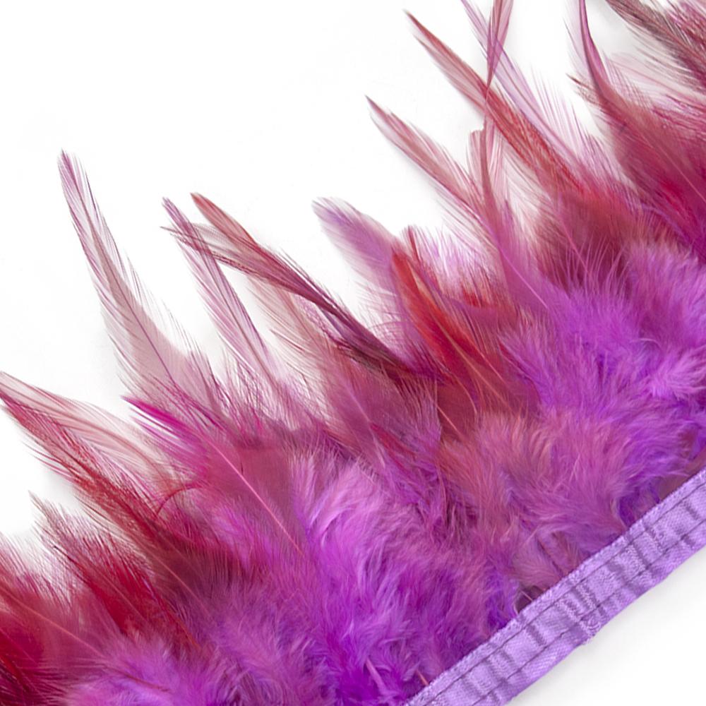 1M 5M 10Meters Dyed Colorful Rooster Chicken Feathers Trim 8-12CM Soft Plumes Ribbon Fringe for Wedding Dress Sewing Decoration