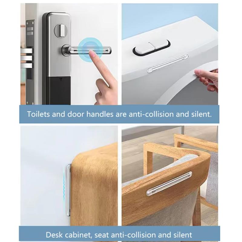 1 Set Self Adhesive Silicone Clear Bumpers Wall Protector Furniture Refrigerator Door Cabinet Glass Mute Buffer Anti-crash Pad