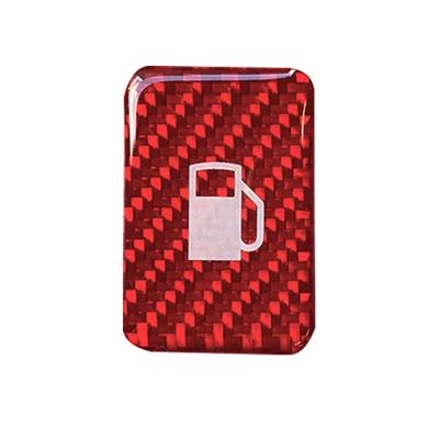 HASEPRO Magisches Carbon NEO Tankdeckel-Öffner Emblem TYP D Rot NFOE-4RED