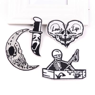 4 Pcs/pack Fusible Embroidery Patch Iron On Patches For Clothing Thermoadhesive Patches For Jackets Jeans Backpack Ironable Sewing Patch